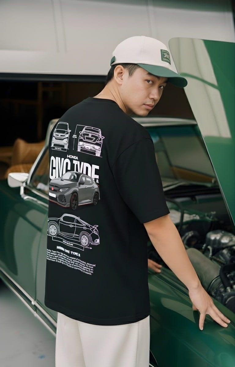 Alternative view of THOUSAND7 - Honda Civic TypeR Tee