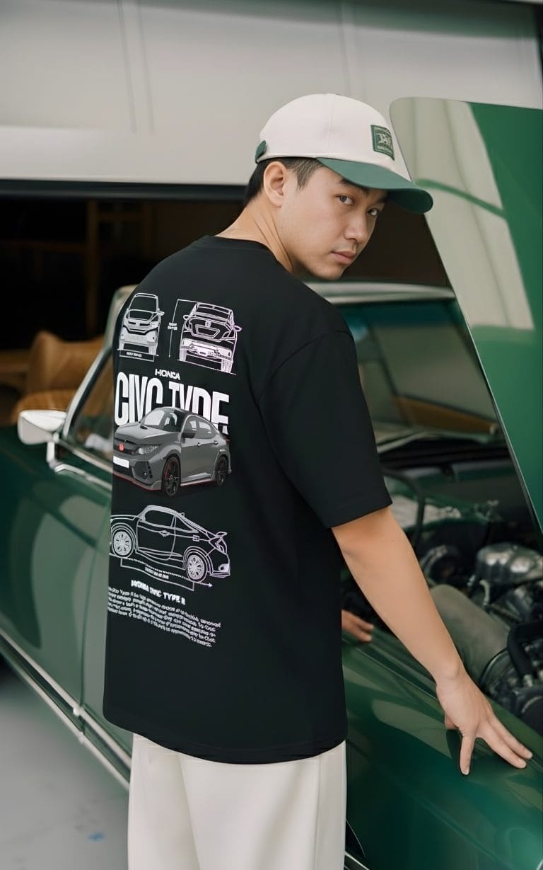 Alternative view of THOUSAND7 - Honda Civic TypeR Tee