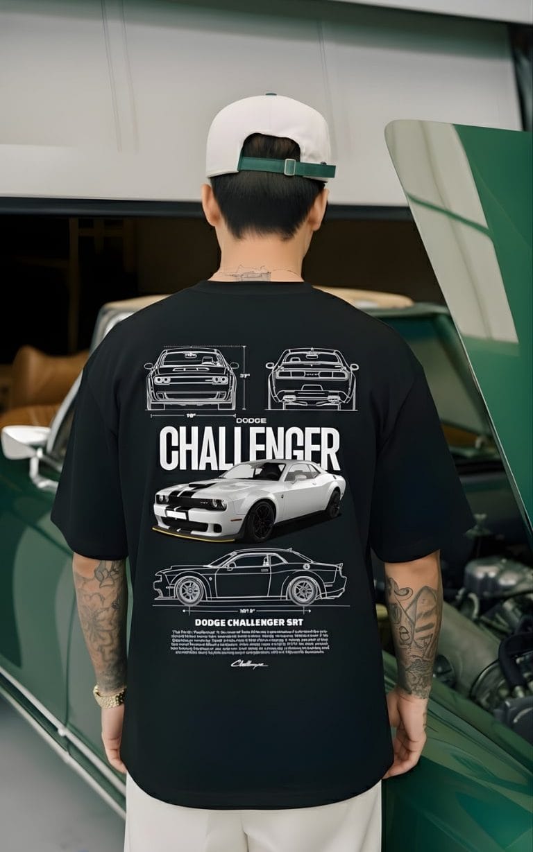 Alternative view of THOUSAND7 - Dodge Challenger Tee